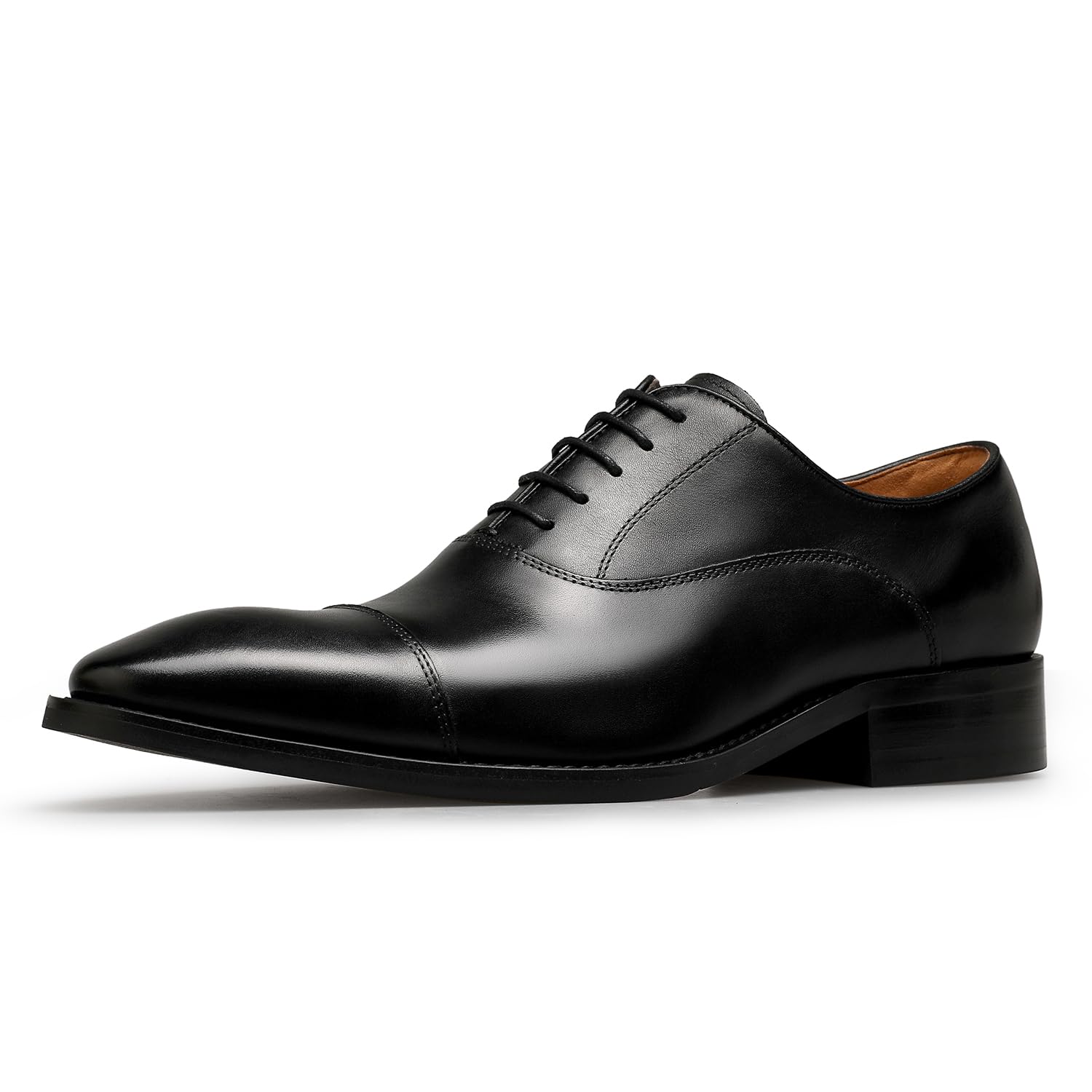 DESAI Men’s Dress Shoes with Genuine Leather in Classic Formal Oxford Leather Shoes for Men