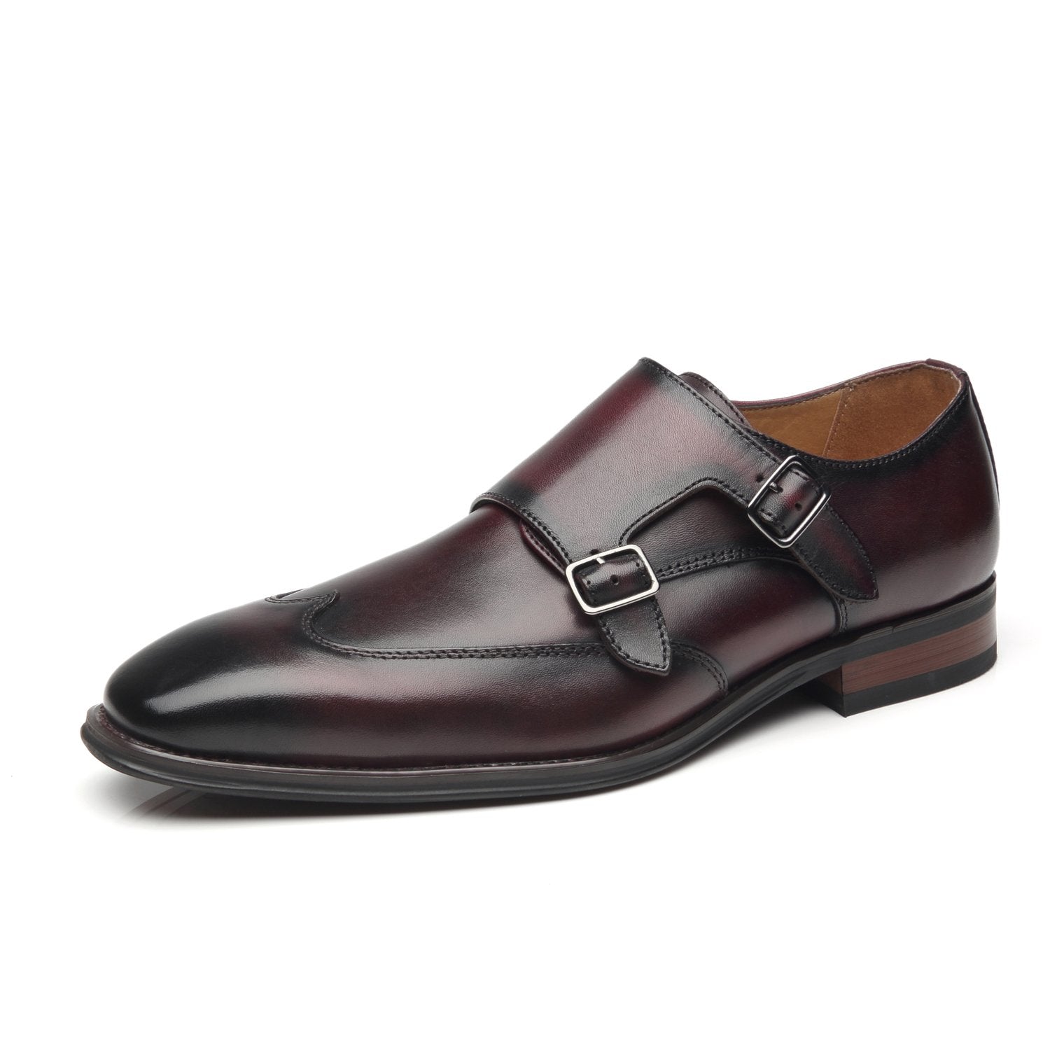 Men Dress Shoes Lace Up Oxford Classic Plain Toe Modern Formal Leather Shoes for Men