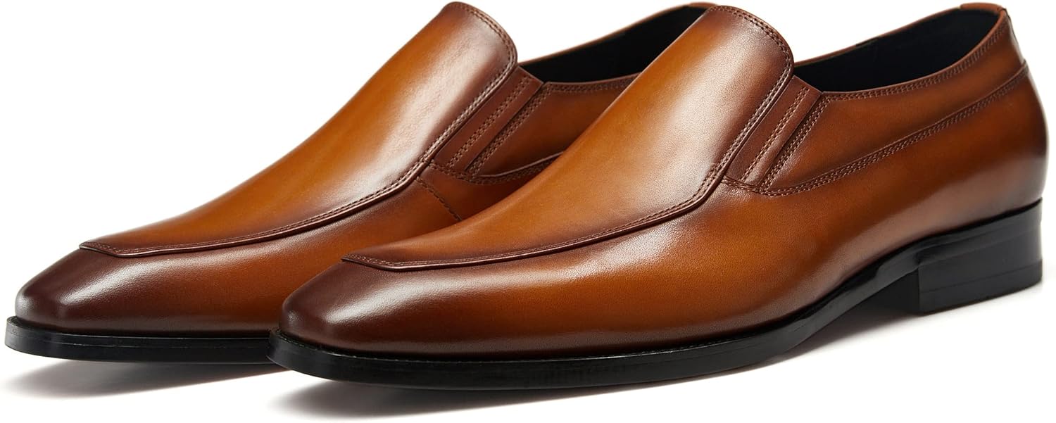 FRASOICUS Mens Dress Shoes Slip-on Loafers Leather Shoes for Men