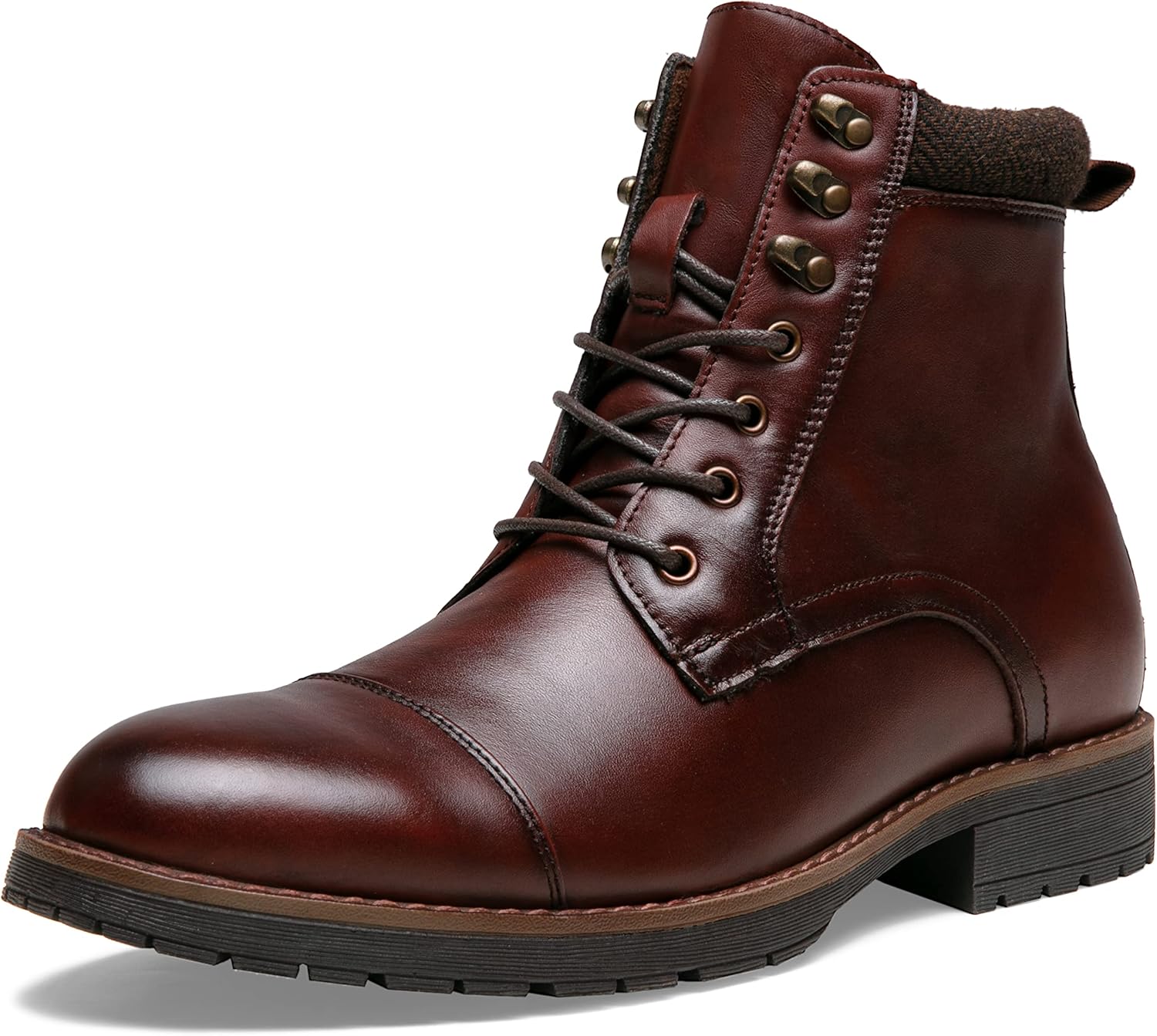 Vostey Mens Boots Motorcycle Casual Boots For Men Zipper Fashion Chukka Boot Mens